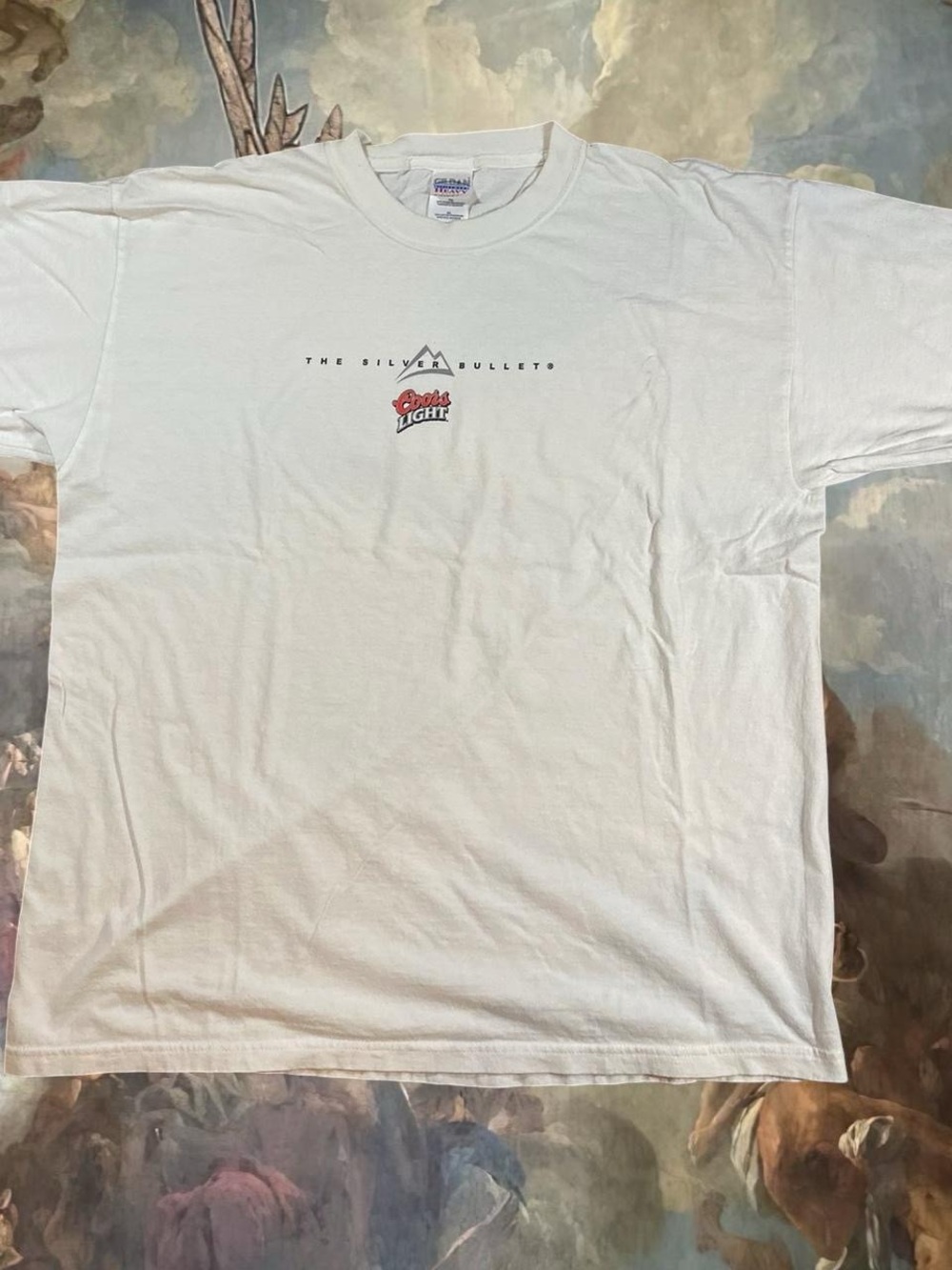 Coors light the Silver Bullets White Graphic Tee